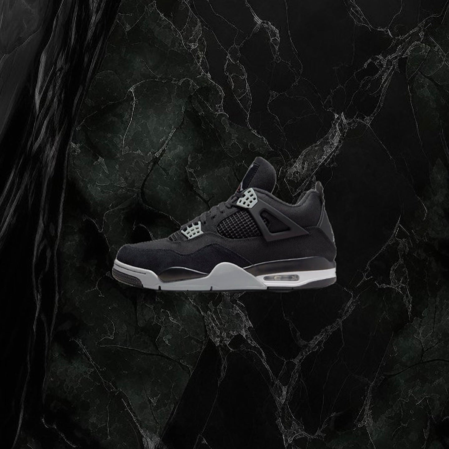 Air Jordan 4 Retro "Black Canvas"