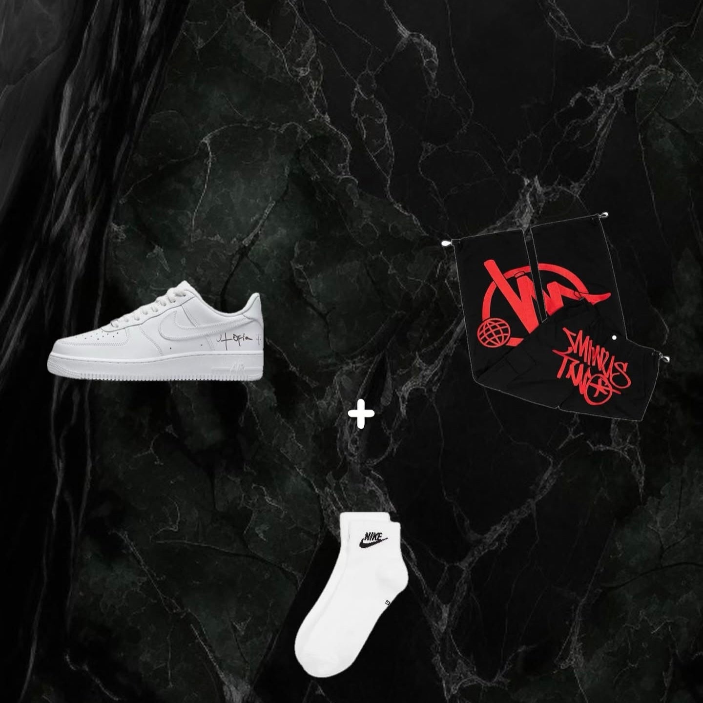 Minus Two Cargo Pants x Air Force 1 Utopia