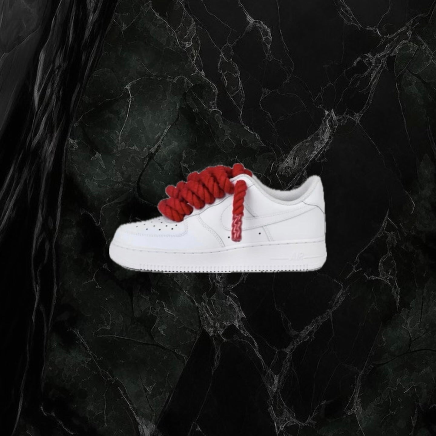 Air Force 1 White ‘Red Rope Lace’