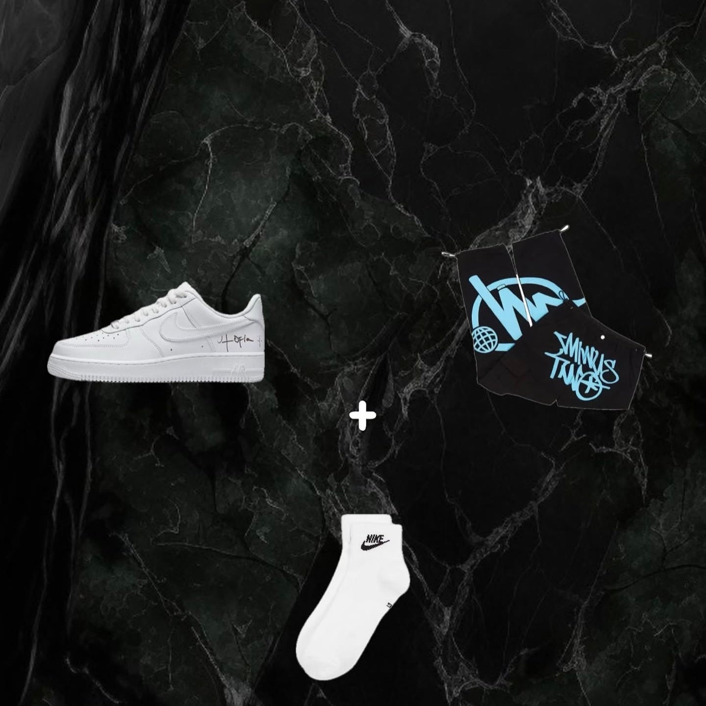 Minus Two Cargo Pants x Air Force 1 Utopia