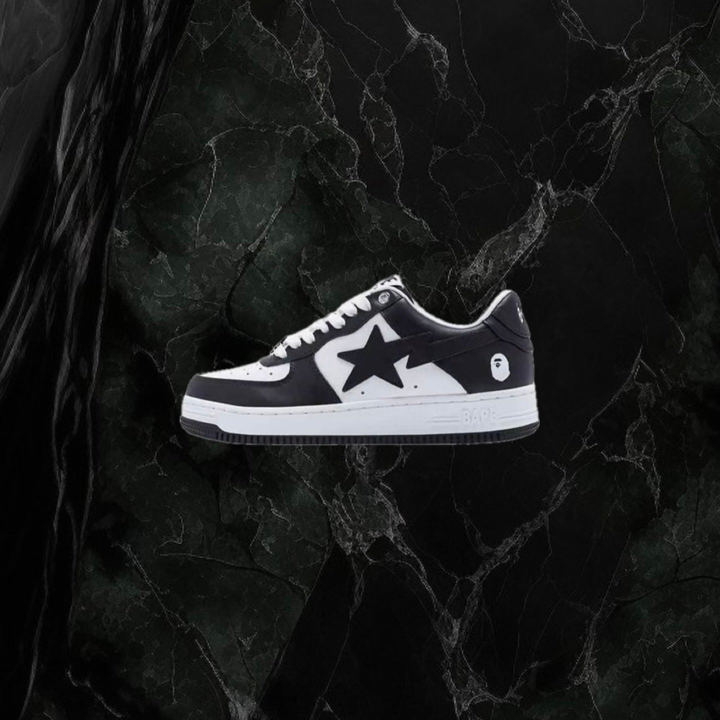 A Bathing Ape Bapesta Low 'Black'