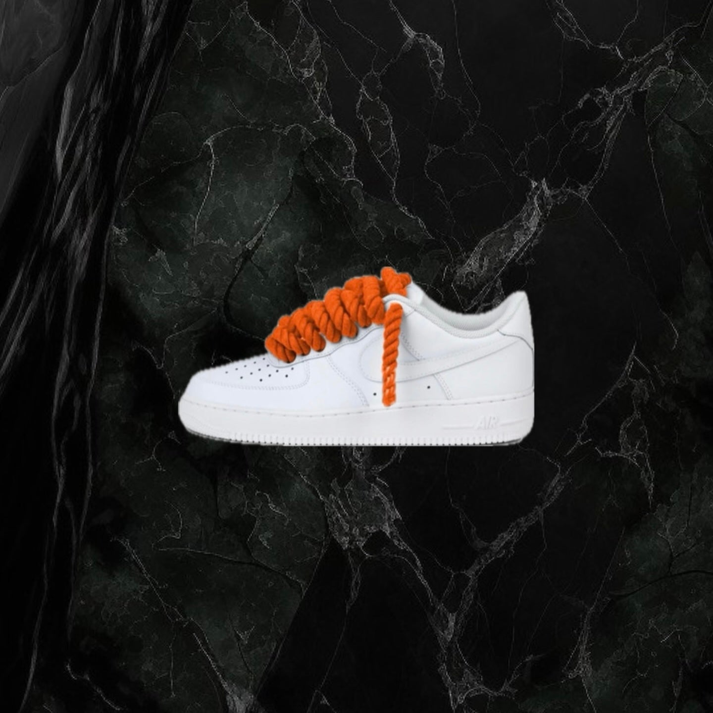 Air Force 1 White ‘Orange Rope Lace’