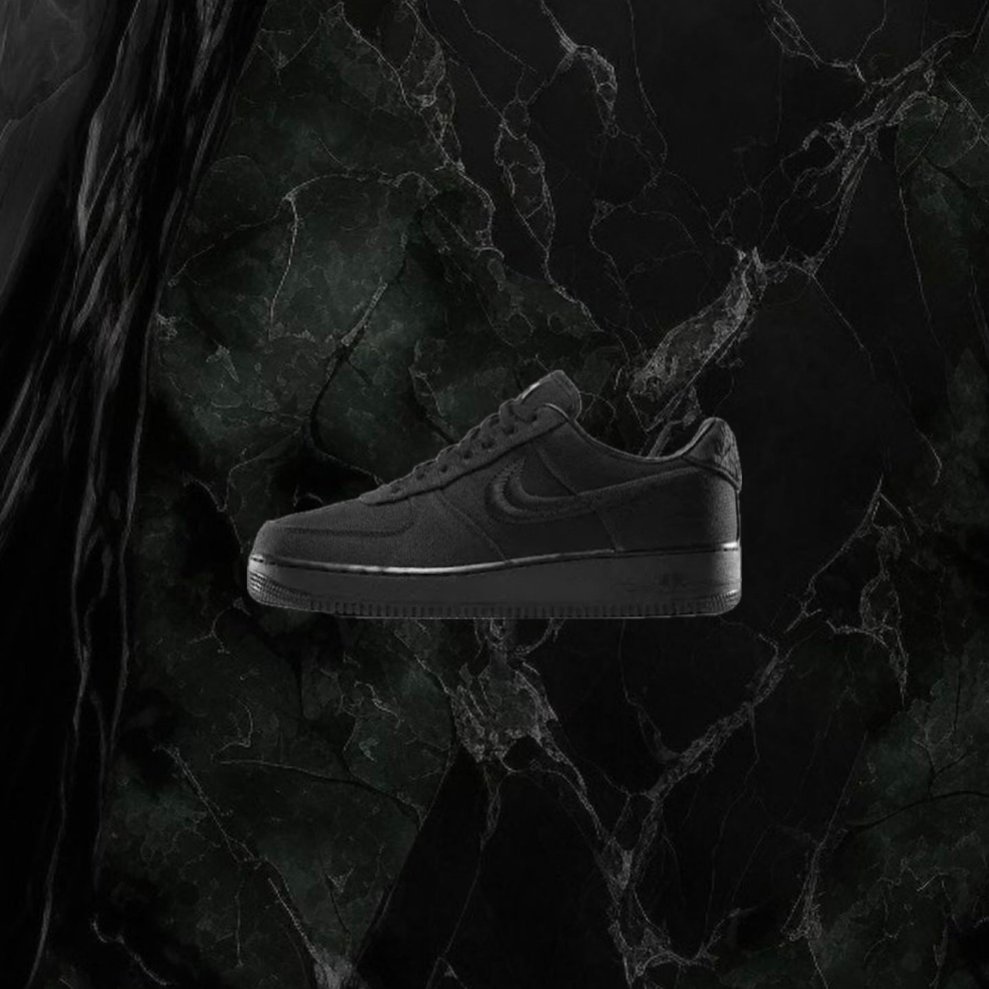 Nike x Stussy Air Force 1 Low "Black"