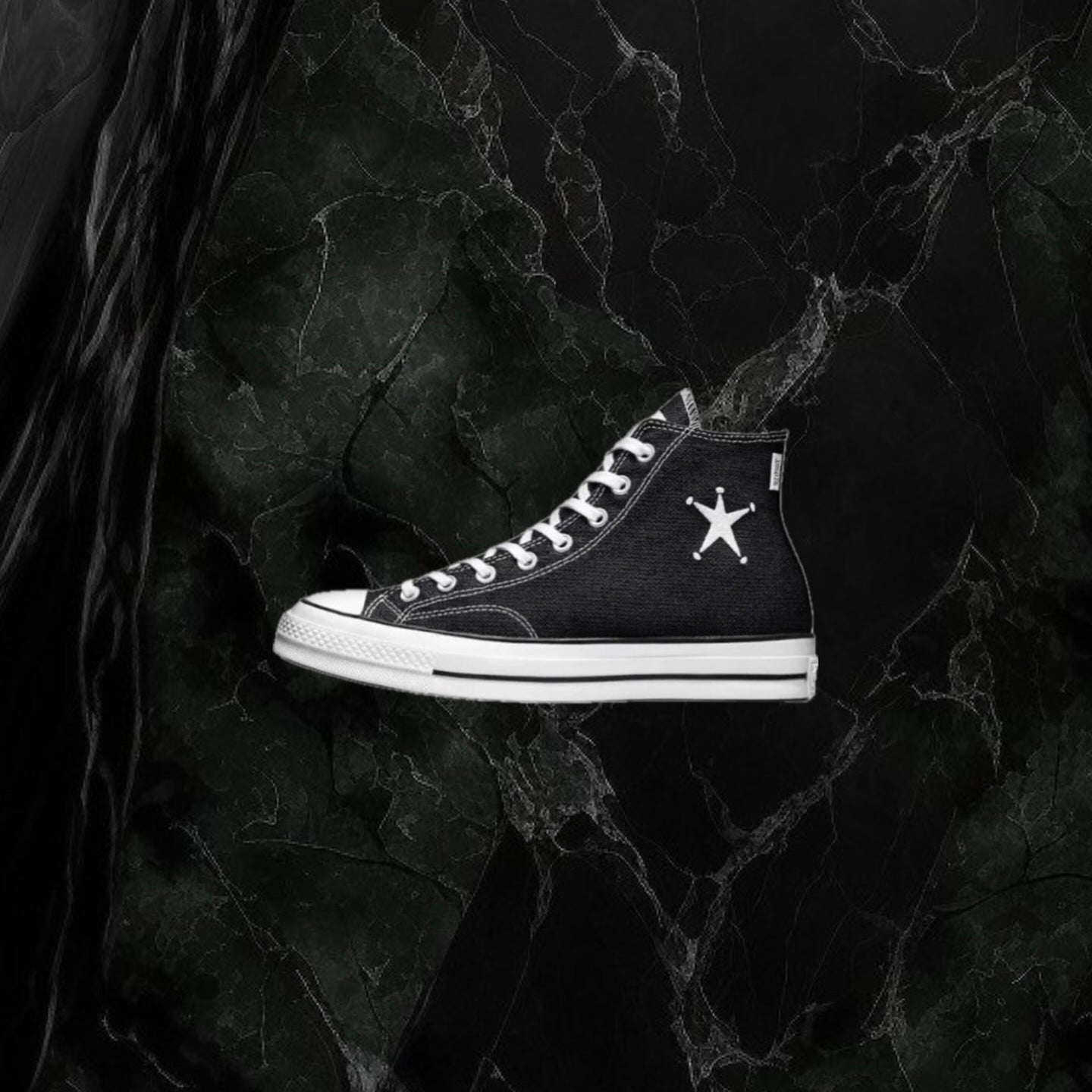 Stussy x Converse Chuck Taylor All-Star 70 Hi Black