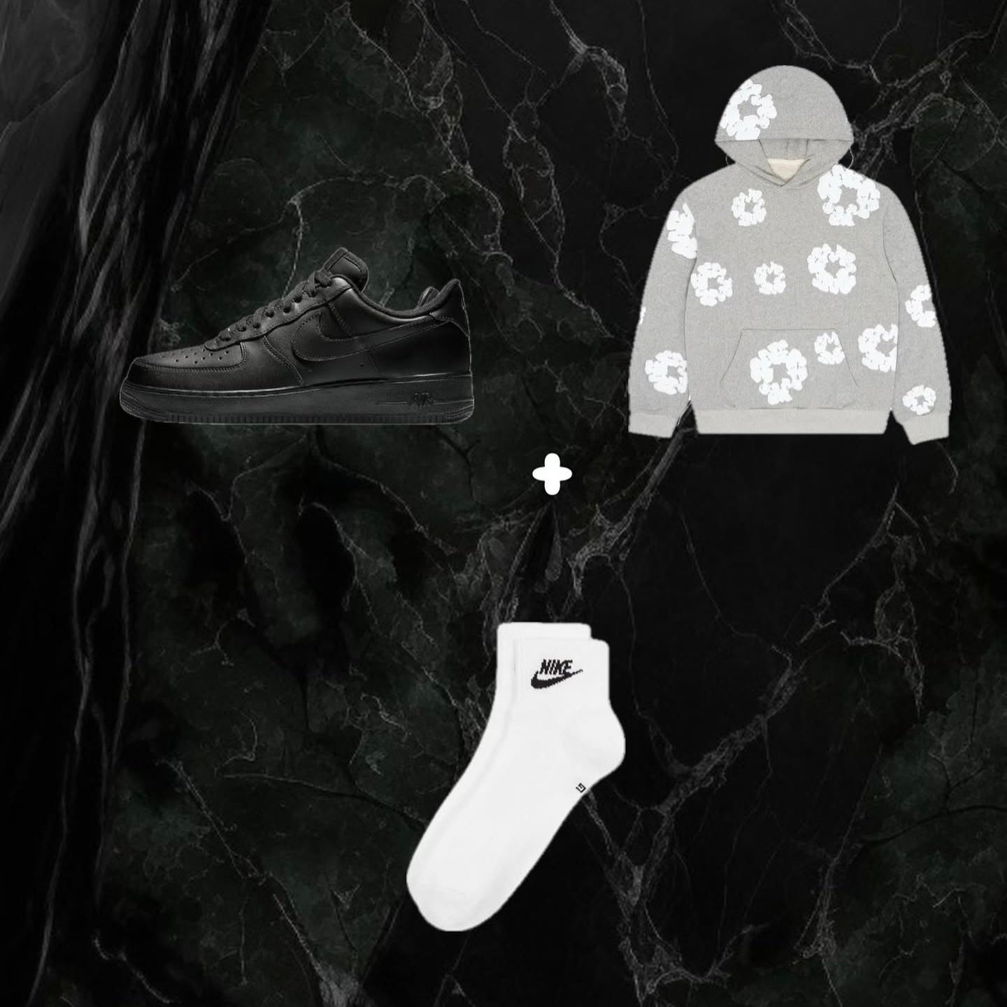 Denim Tears x Air Force ‘Black’ Bundle