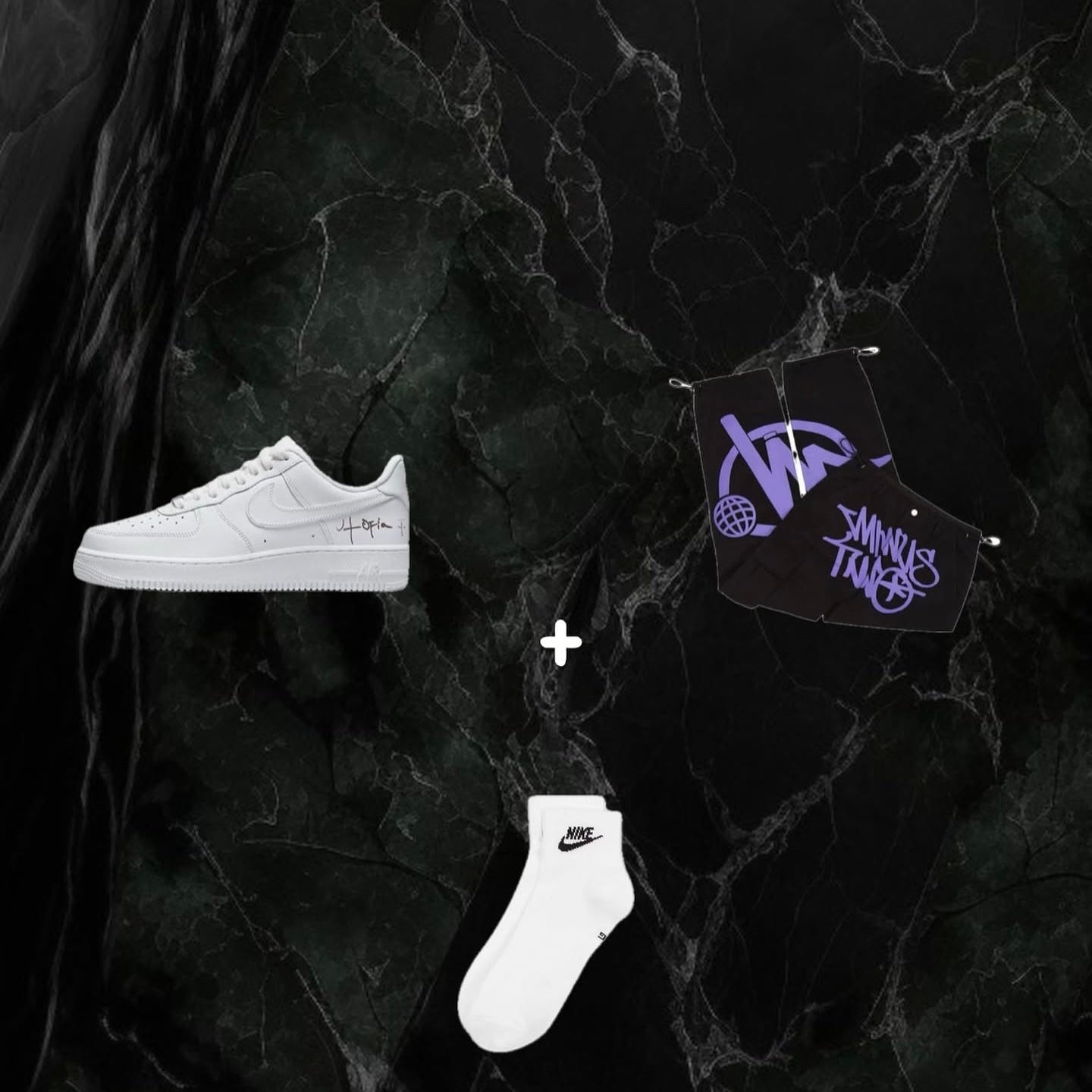 Minus Two Cargo Pants x Air Force 1 Utopia