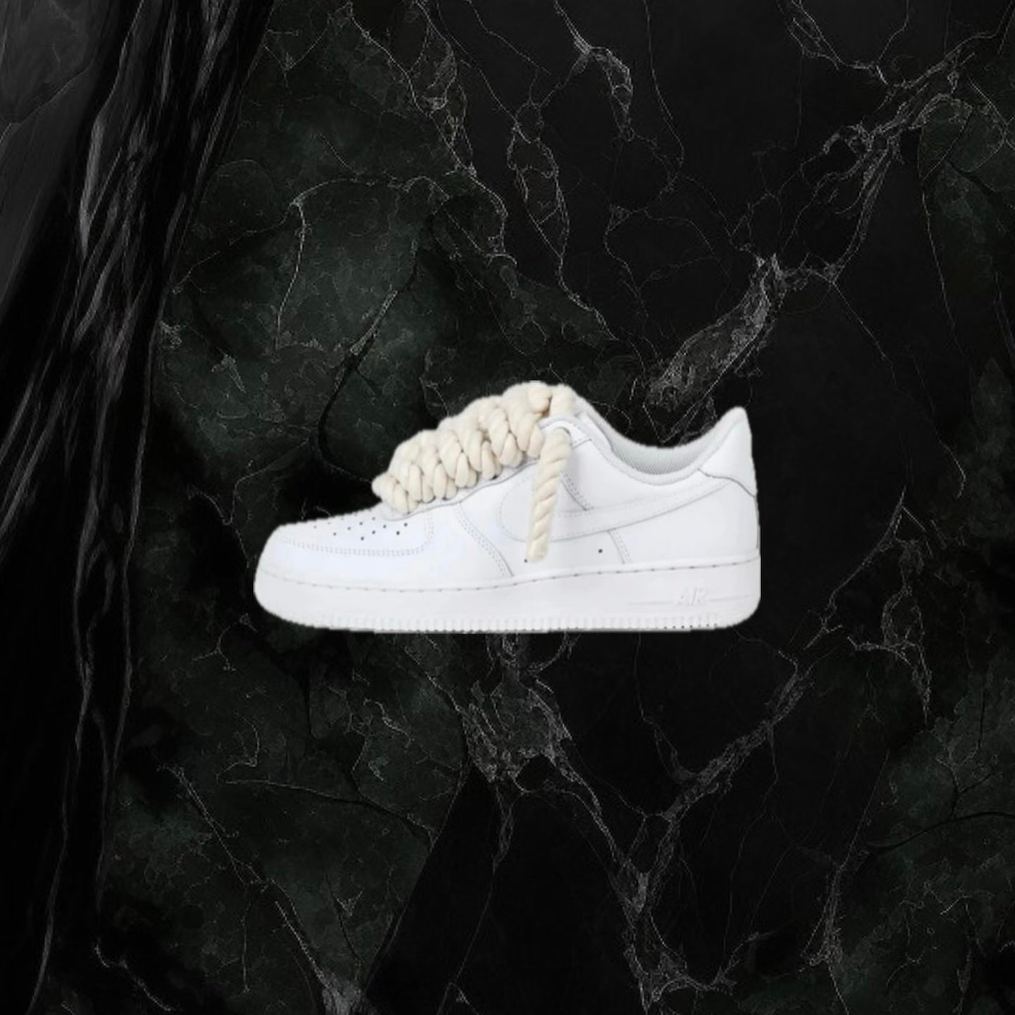 Air Force 1 White ‘Beige Rope Lace’