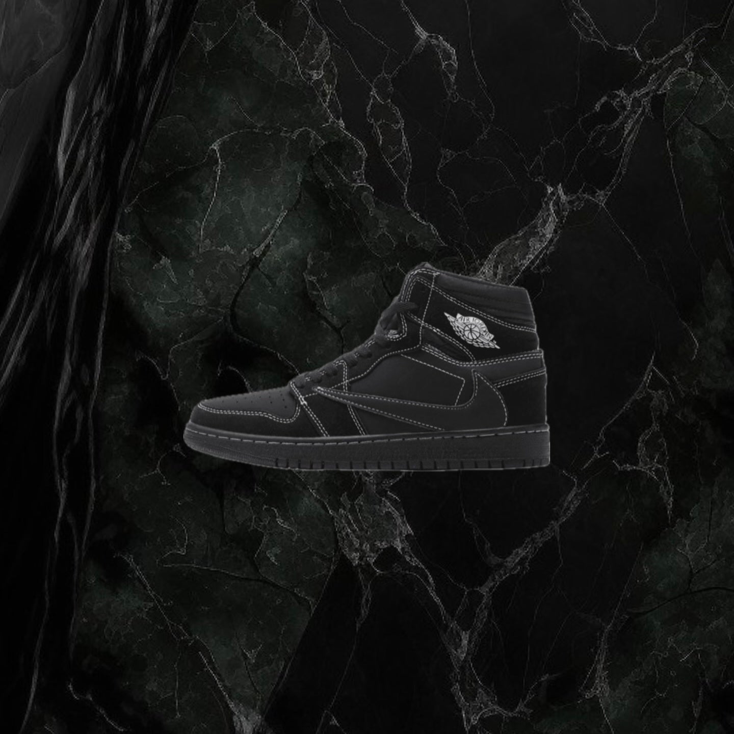 Air Jordan 1 X Travis Scott High “Black Phantom”