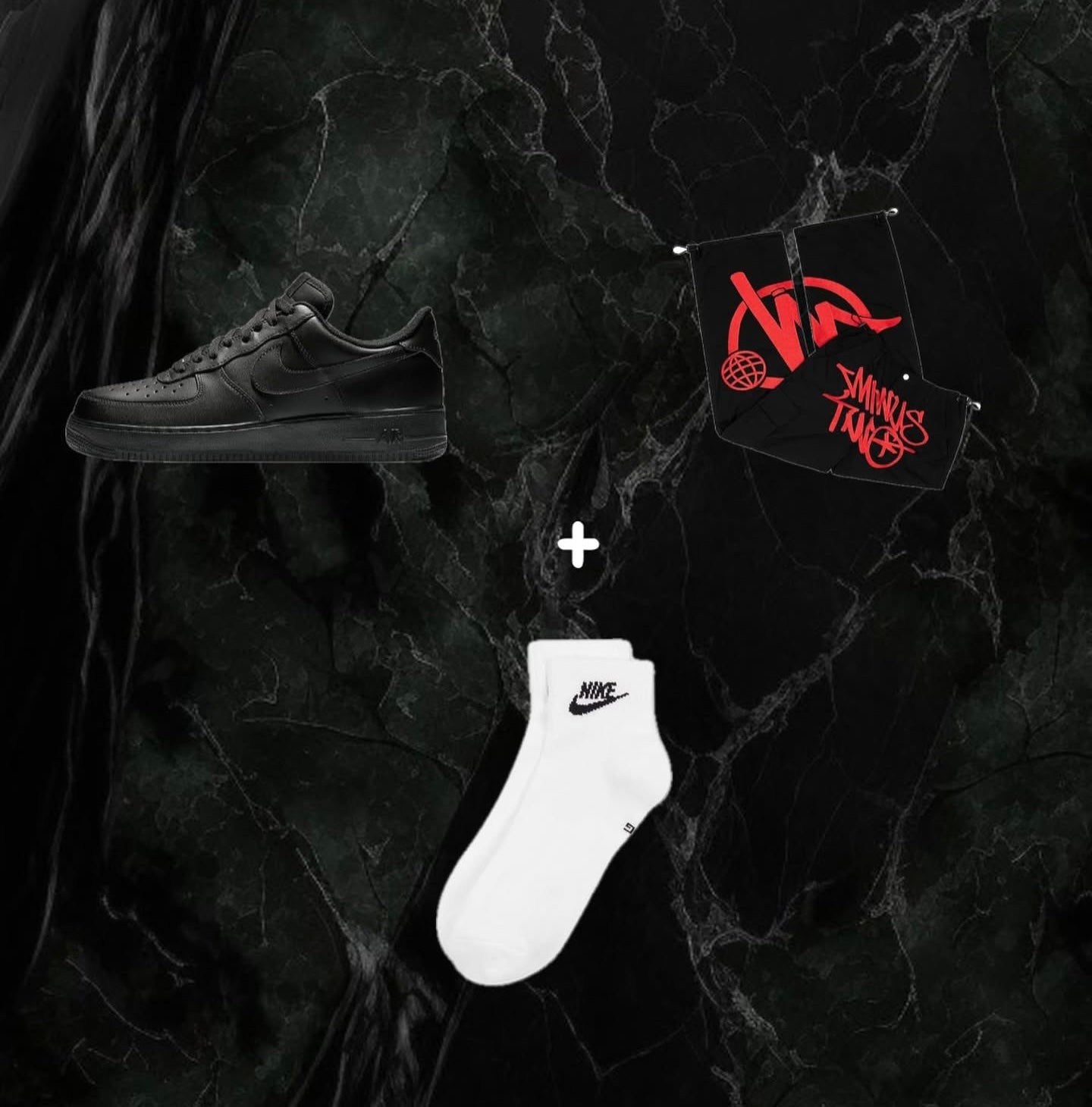 Minus Two Cargo Pants x Air Force 1 ‘Black’
