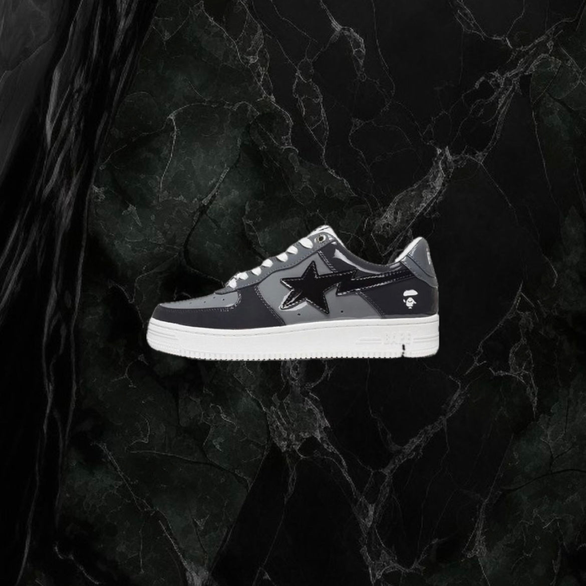 A Bathing Ape Bape Sta Low Black/Grey Combo