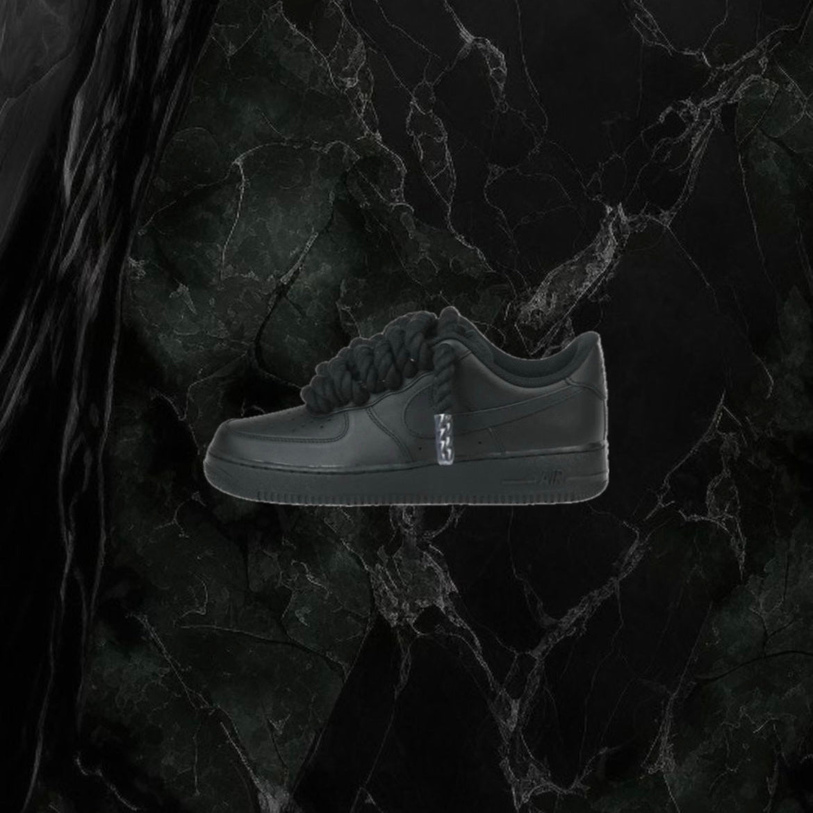 Air Force 1 Black ‘Black Rope Lace’