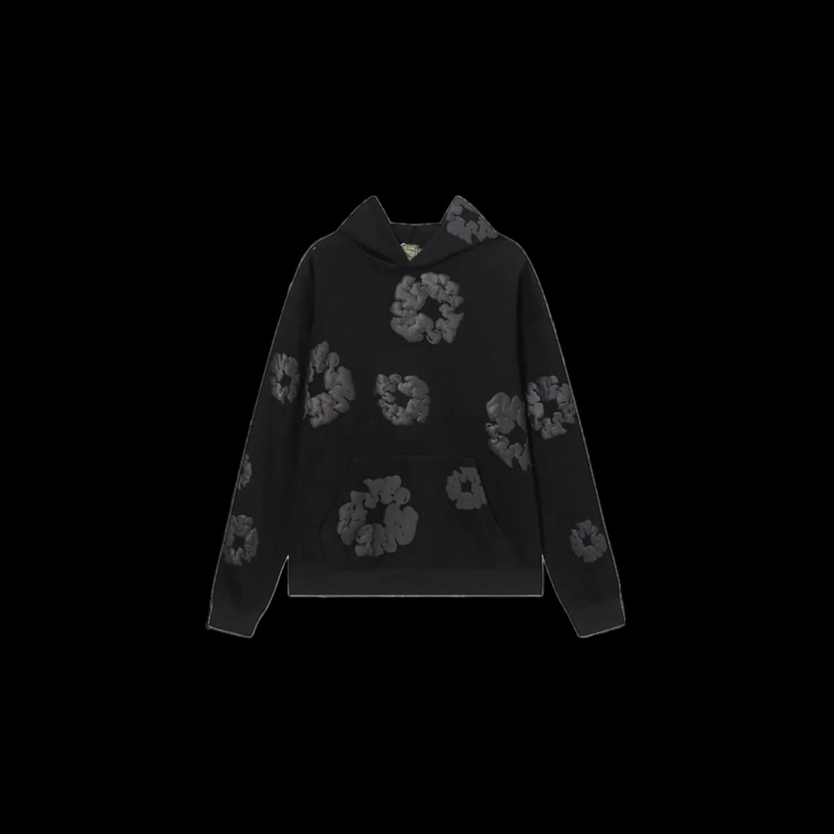 Denim Tears Cotton Wreath Hoodie ‘Black Monochrome’